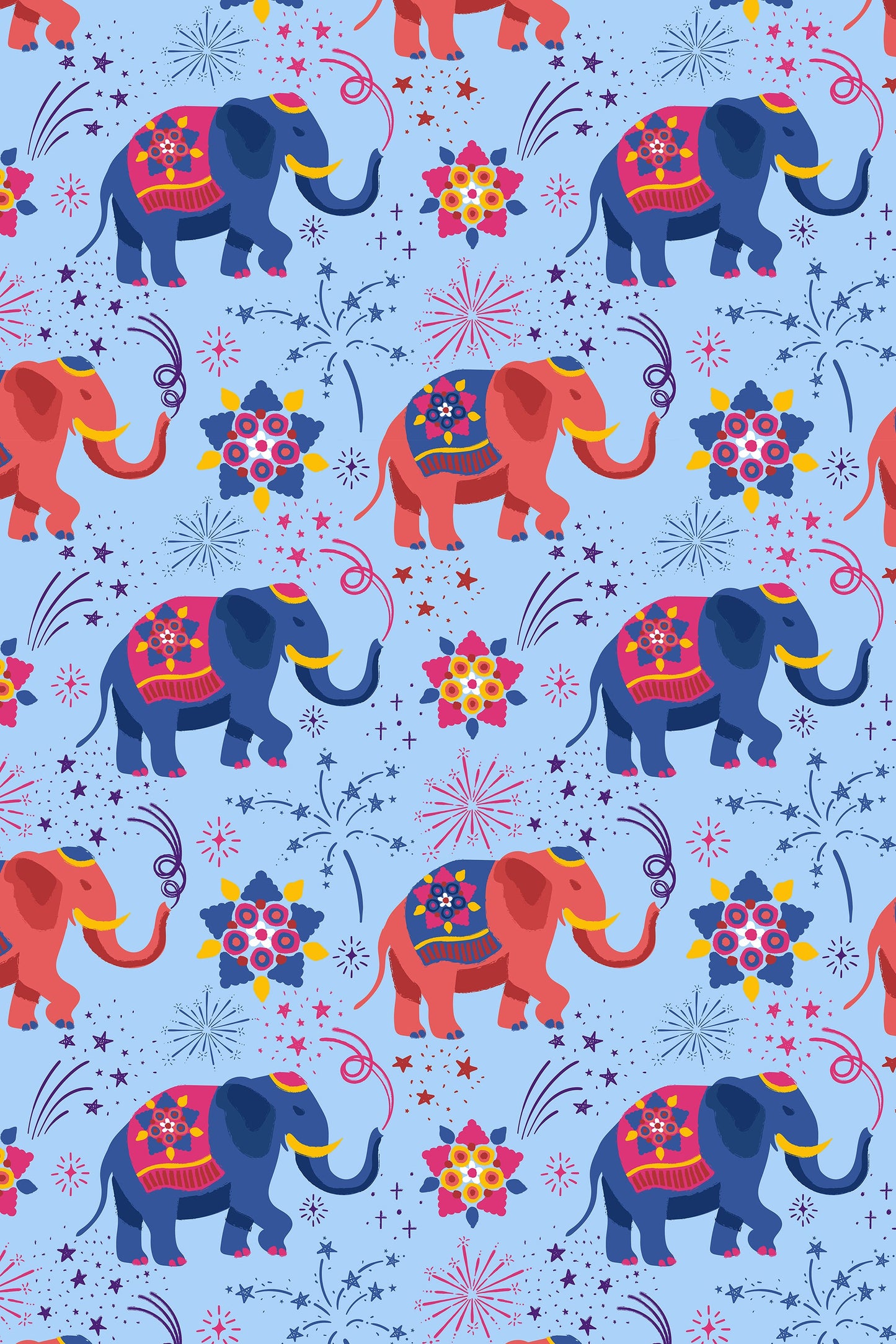 Soft & Stretchy Zipper Footie - Diwali Celebration