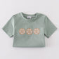 Sage sand dollar embroidery boy set