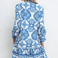 Adalynn Tribal Button Up Loose Mini Dress