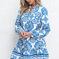 Adalynn Tribal Button Up Loose Mini Dress