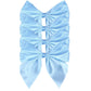 Blue: Satin Bow Napkin Ties - (Set of 4)
