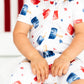 Red, White and Snooze Shorty Lounger