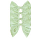 Light Green: Satin Bow Napkin Ties - (Set of 4)