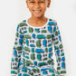 Long Sleeve Pajama Set - Garbage Trucks