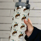SC - 30 oz Cream Retro Western Print Tumbler