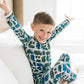 Long Sleeve Pajama Set - Garbage Trucks