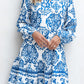 Adalynn Tribal Button Up Loose Mini Dress