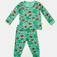 Long Sleeve Pajama Set - Football