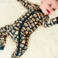 Soft & Stretchy Zipper Footie - Halloween Skeletons